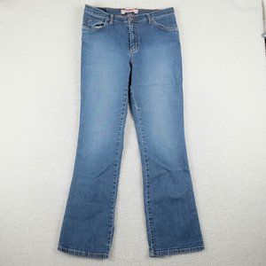 Mavi Jeans Womens 31x32 Flare Leg Low Rose Stone Wash Denim Retro Stretch